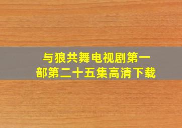 与狼共舞电视剧第一部第二十五集高清下载