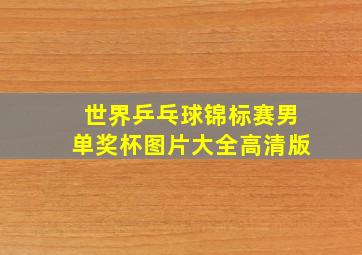 世界乒乓球锦标赛男单奖杯图片大全高清版