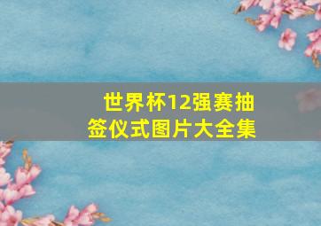 世界杯12强赛抽签仪式图片大全集