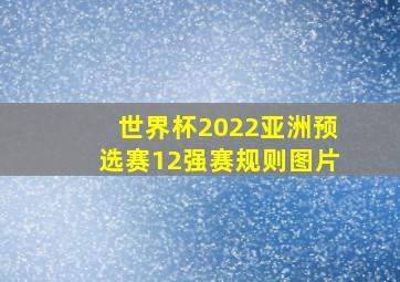 世界杯2022亚洲预选赛12强赛规则图片