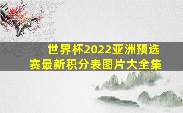 世界杯2022亚洲预选赛最新积分表图片大全集