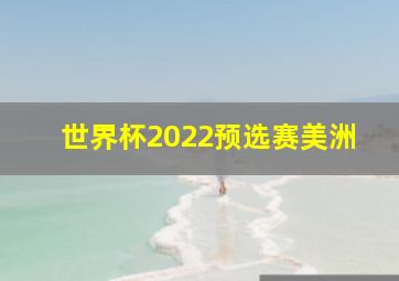 世界杯2022预选赛美洲