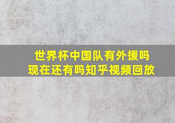 世界杯中国队有外援吗现在还有吗知乎视频回放