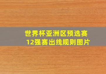 世界杯亚洲区预选赛12强赛出线规则图片