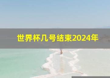 世界杯几号结束2024年