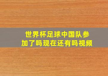 世界杯足球中国队参加了吗现在还有吗视频