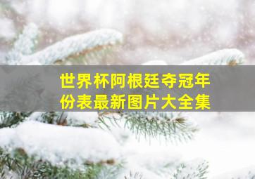 世界杯阿根廷夺冠年份表最新图片大全集