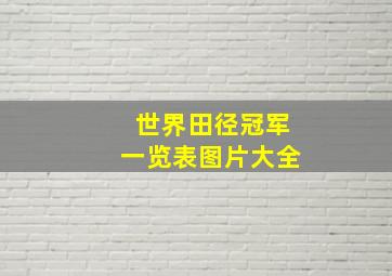 世界田径冠军一览表图片大全