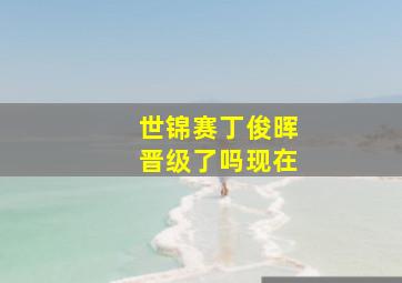 世锦赛丁俊晖晋级了吗现在