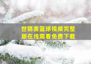 世锦赛篮球视频完整版在线观看免费下载