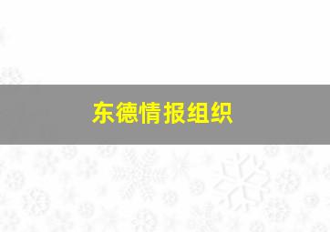 东德情报组织