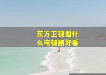 东方卫视播什么电视剧好看