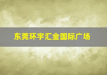 东莞环宇汇金国际广场