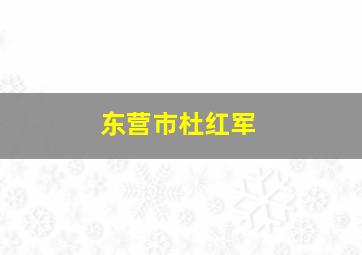 东营市杜红军