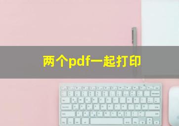 两个pdf一起打印