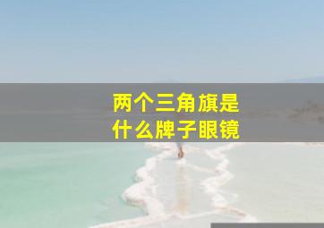 两个三角旗是什么牌子眼镜