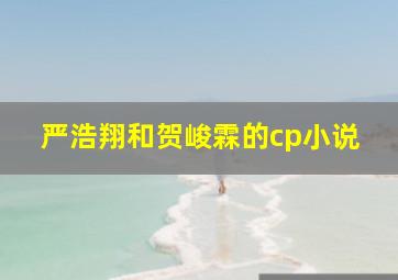 严浩翔和贺峻霖的cp小说