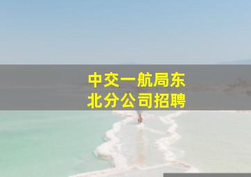 中交一航局东北分公司招聘