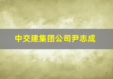 中交建集团公司尹志成