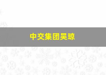 中交集团吴琼