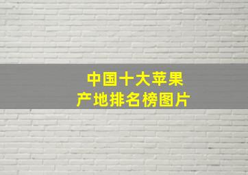 中国十大苹果产地排名榜图片