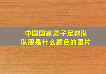 中国国家男子足球队队服是什么颜色的图片