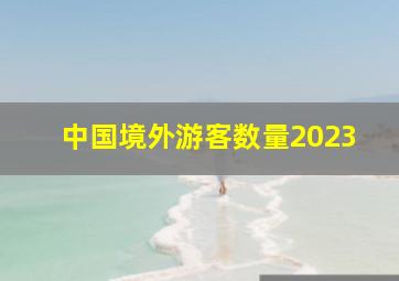 中国境外游客数量2023