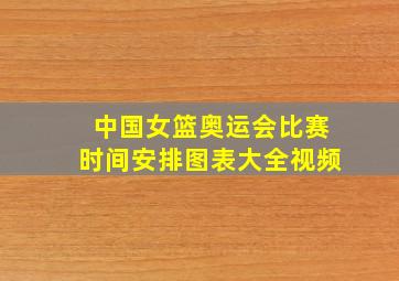 中国女篮奥运会比赛时间安排图表大全视频