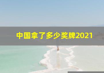 中国拿了多少奖牌2021