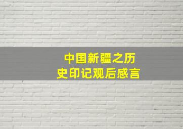 中国新疆之历史印记观后感言