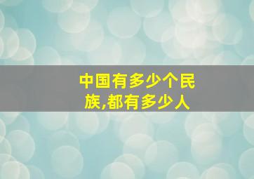 中国有多少个民族,都有多少人