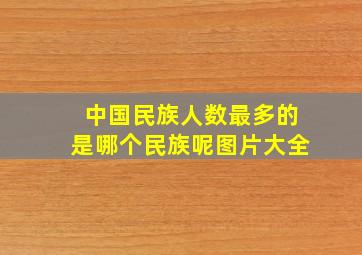 中国民族人数最多的是哪个民族呢图片大全