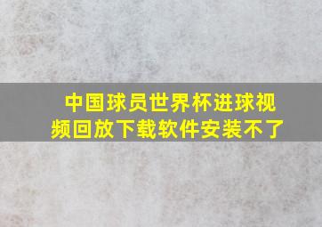 中国球员世界杯进球视频回放下载软件安装不了