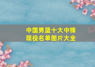 中国男篮十大中锋现役名单图片大全