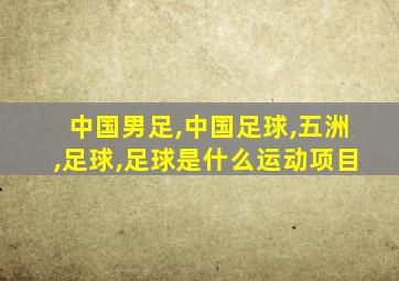 中国男足,中国足球,五洲,足球,足球是什么运动项目