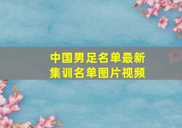 中国男足名单最新集训名单图片视频