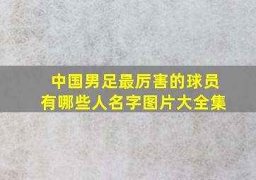 中国男足最厉害的球员有哪些人名字图片大全集