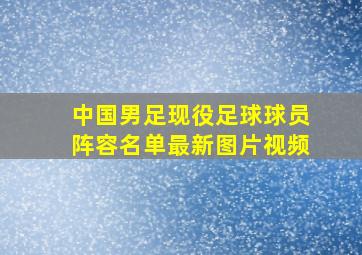 中国男足现役足球球员阵容名单最新图片视频