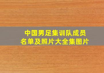 中国男足集训队成员名单及照片大全集图片