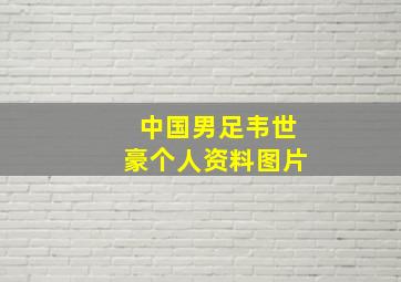 中国男足韦世豪个人资料图片