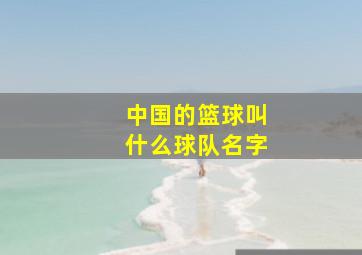 中国的篮球叫什么球队名字