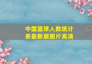 中国篮球人数统计表最新版图片高清