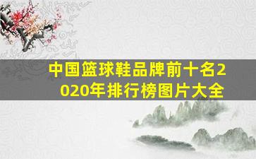 中国篮球鞋品牌前十名2020年排行榜图片大全