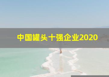 中国罐头十强企业2020