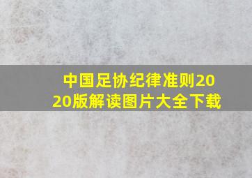 中国足协纪律准则2020版解读图片大全下载