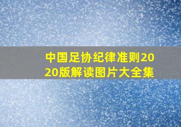 中国足协纪律准则2020版解读图片大全集