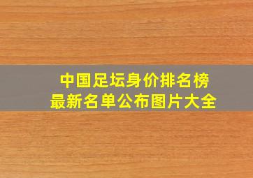 中国足坛身价排名榜最新名单公布图片大全