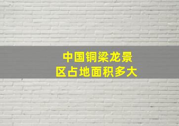 中国铜梁龙景区占地面积多大