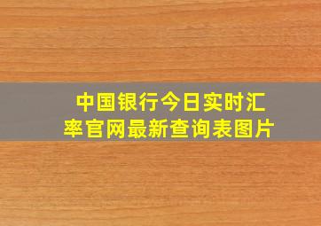 中国银行今日实时汇率官网最新查询表图片