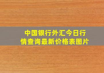 中国银行外汇今日行情查询最新价格表图片